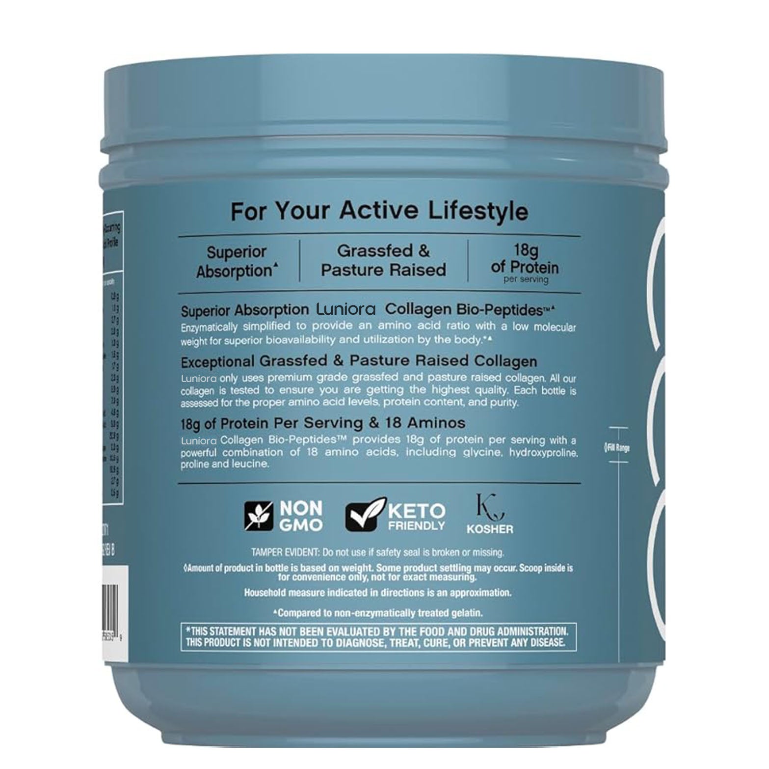 Grassfed Collagen Bio-Peptides, 20 oz (567 g) Powder