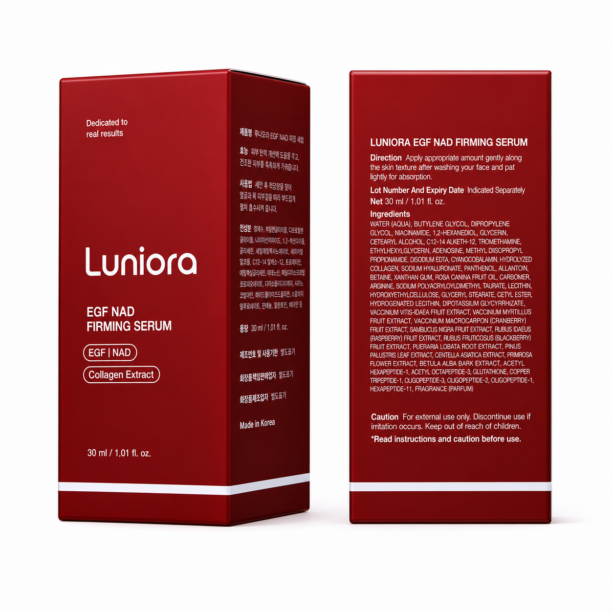 Luniora NAD EGF Firming Serum for Face & Neck