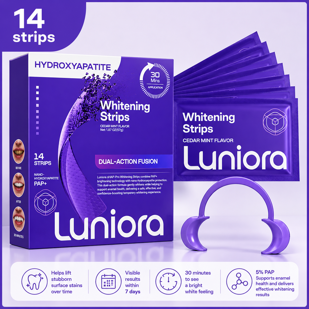 Luniora  nHAP-Pro Whitening Strips