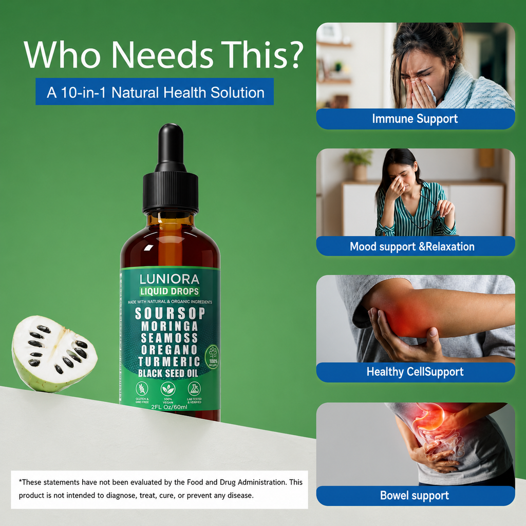 Pure Soursop 10 in 1 Liquid Drops